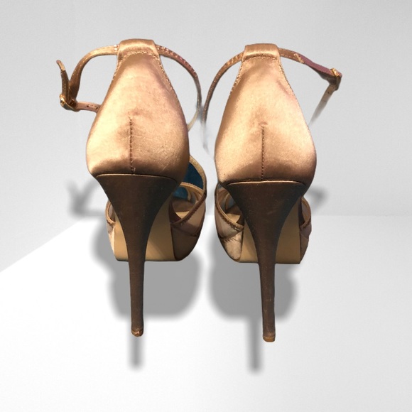 Le Chateau Rose Satin Sandals - Picture 3 of 4